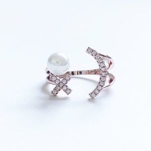 Smily Face Ring With Star and Pear - Rose Gold